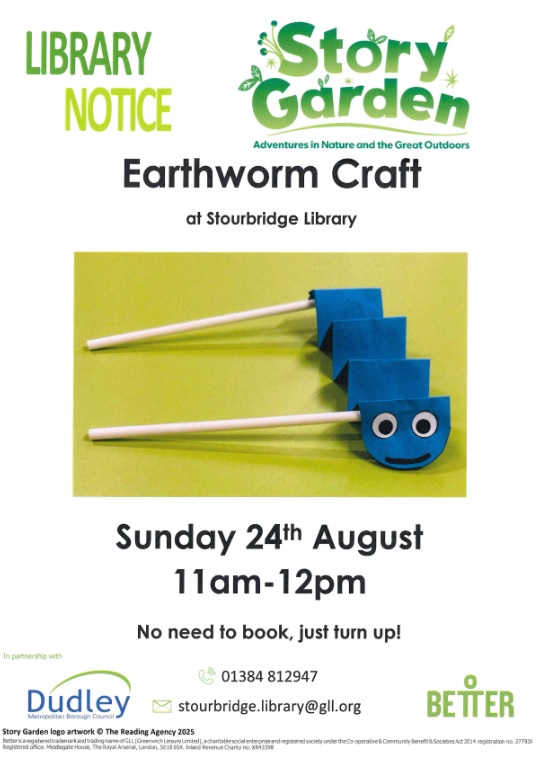 Stourbridge Library - Earthworm Craft